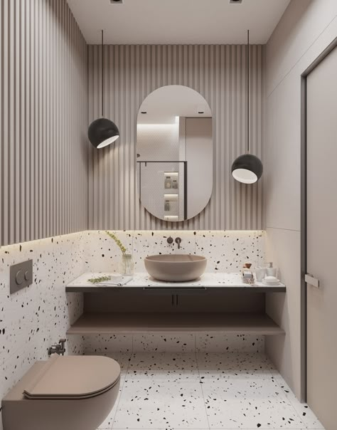 APARTMENT DESIGN AND VIZUALIZATION | Behance تصميم دورة مياه, Restroom Design, Bilik Air, Washroom Design, Toilet Room, Toilet Design, Bathroom Design Decor, Bathroom Inspiration Decor, Bad Design