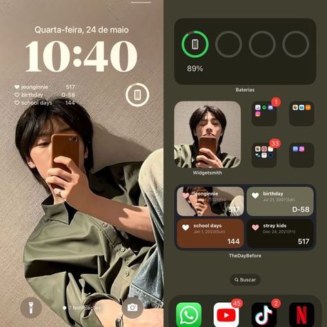 Ios 16 Layout, Lockscreen Ios, Phone Lockscreen, Iphone Home Screen Layout, Phone Inspo, Phone Ideas, Phone Inspiration, Iphone Organization, Iphone App Layout