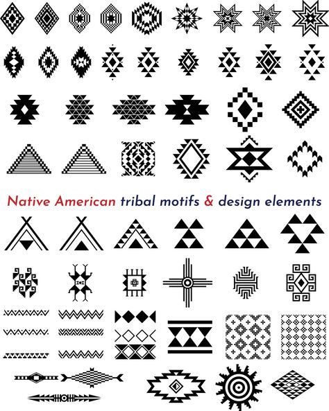 Download the native american tribal motifs and design elements 22921148 royalty-free Vector from Vecteezy for your project and explore over a million other vectors, icons and clipart graphics! Native Patterns Design, Native Design, Nat Geo, Ceramics Pottery Art, Motif Design, Native American Art, Pattern Drawing, Ceramics Pottery, Pattern Art