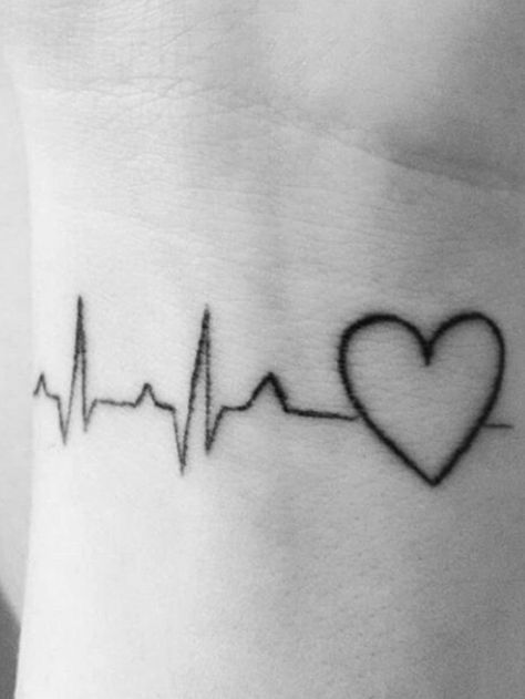 Life Line Tattoo Heart, Heart Break Tattoo Design, Heart Condition Tattoo, Heart Break Tattoos For Women, Life Line Tattoo, Bracelet Tatoo, Lifeline Tattoos, Heart Bit, Hope Tattoo