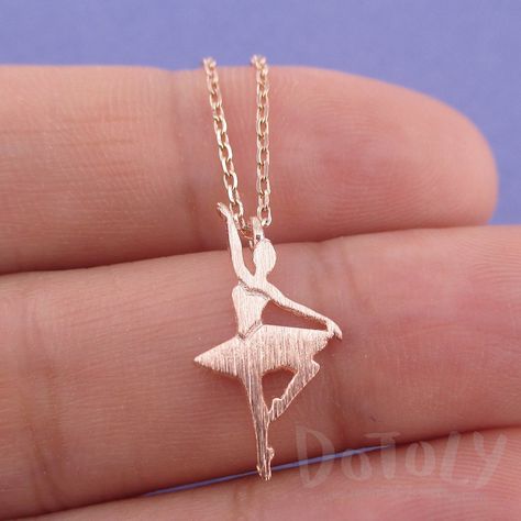 Music Box Ballerina, Dainty Pendant Necklace, Girl Silhouette, Diy Jewelry Unique, Music Jewelry, Dainty Pendant, Minimal Jewelry, Classy Jewelry, Music Gifts