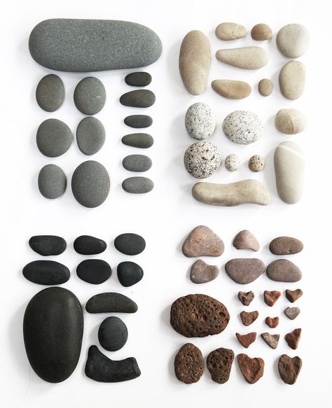 rock-collection-2 Mary Jo Hoffman, Things Organized Neatly, Rock And Pebbles, Pebble Stone, Nature Collection, Stone Crafts, Beach Stones, Rock Collection, Rock Crafts