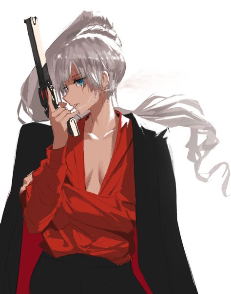 Mafia Character Design, Rwby Weiss, Anime Gangster, Team Rwby, Rwby Fanart, Rwby Anime, Rwby, Manga Drawing, Anime Outfits