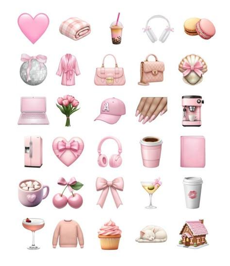 I’m obsessed with the new emoji feature  Here are some of the ones I got.  How to make custom emojis  update your phone to ios 18.1, go to camera roll and press & hold on the image you'd like to make… Cute New Emojis Ios18, Aesthetic Pink Emojis, Cute Stickers Emoji, Aesthetic Pink Emoji Combinations, Pink Emojis Ios18, Pink Ios Emoji, Ios Custom Emoji, Emoji Pink Aesthetic, Cute Iphone Stickers