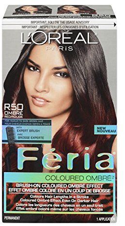 Red For Brown Hair, Merlot Hair, Black Hair Beauty, Loreal Paris Feria, Merlot Hair Color, Black To Black, Red Packaging, Dyed Red Hair, Hair Pack