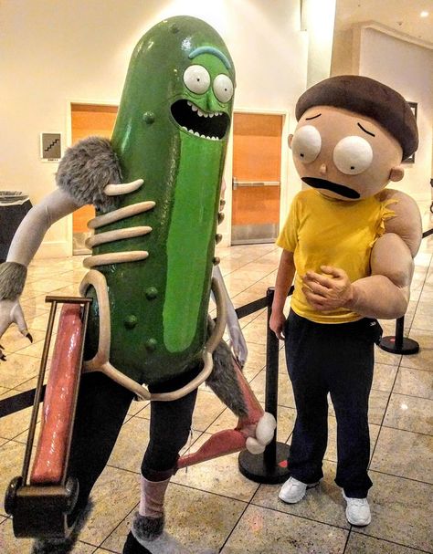 The Mortiest Morty and the Pickliest Rick! DragonCon 2017 Rick And Morty Costume, Morty Costume, Rick And Morty Tattoo, Rick And Morty Poster, Morty Smith, Pickle Rick, Rick Y Morty, Rick Sanchez, Amazing Cosplay