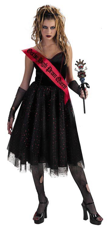 Royalty Costume, Prom Royalty, Prom King And Queen, Zombie Prom Queen Costume, Queen Halloween Costumes, 90s Halloween Costumes, Goth Prom, Zombie Prom, Prom Costume