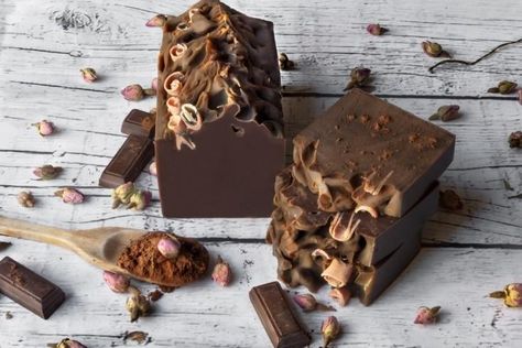 Soapmaking Archives - Soap Deli News Chocolate Soap Recipe, Benefits Of Chocolate, Body Wash Recipe, Diy Hand Soap, Chocolate Benefits, Easy Soap Recipes, Powder Soap, Dessert Soap, Coconut Oil Soap