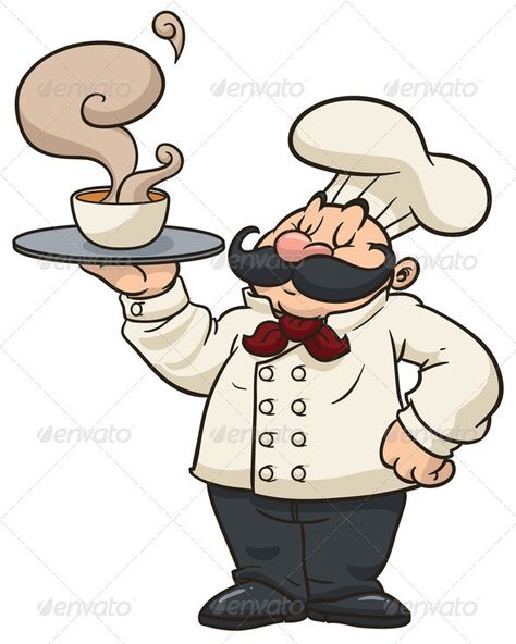 Cartoon Chef by memoangeles | GraphicRiver Chef Pictures, Chef Cartoon, Cartoon Chef, Art Impressions Stamps, Vector Graphics Design, Art Impressions, Chefs Kitchen, Vintage Recipes, Kitchen Art