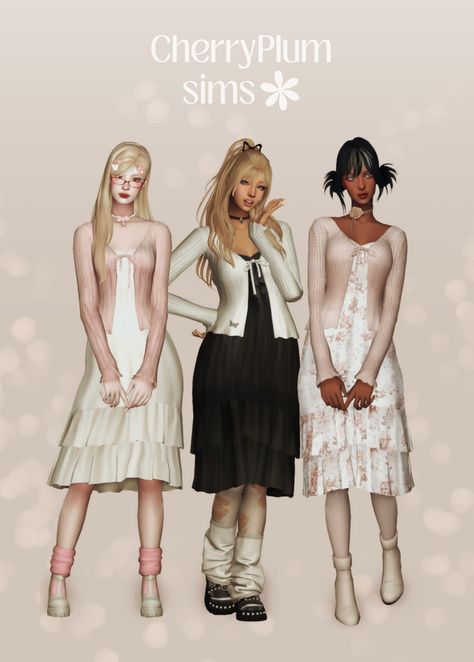 Sims 4 Cottagecore Clothes, Sims4 Cottagecore Cc, Sims 4 Cottagecore Cc Clothes, Sims 4 Cottagecore Cc, Sims 4 Cottagecore, Sims4 Clothes Cc, Sims 4 Cc Collection, Sims 3 Cc Clothes, Willow Dress