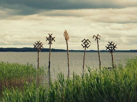 Lithuanian Pagan Symbols, Baltic Gods, Lithuanian Folklore, Baltic Paganism, Lithuanian Symbols, Slavic Paganism, Sacred Garden, Viking Village, Pagan Symbols