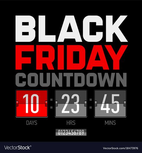 Countdown Timer, Template Download, Flip Clock, High Res, Png Images, Adobe Illustrator, Black Friday, Illustrator, Clock