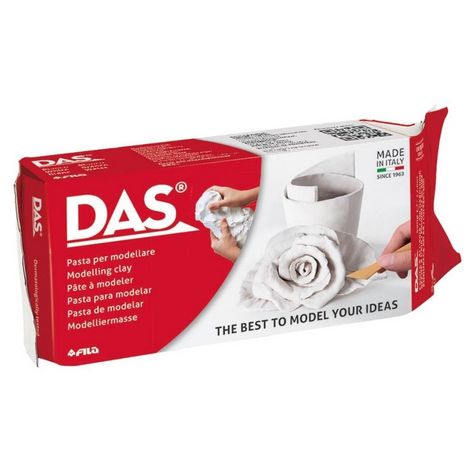 DAS Air Hardening Modelling Clay 500g - White - Das Clay & Modeling Dough, Clay Candle Holders, Modeling Dough, Handmade Napkins, Modelling Clay, Clay Candle, Albrecht Dürer, Modeling Clay, Molding Clay