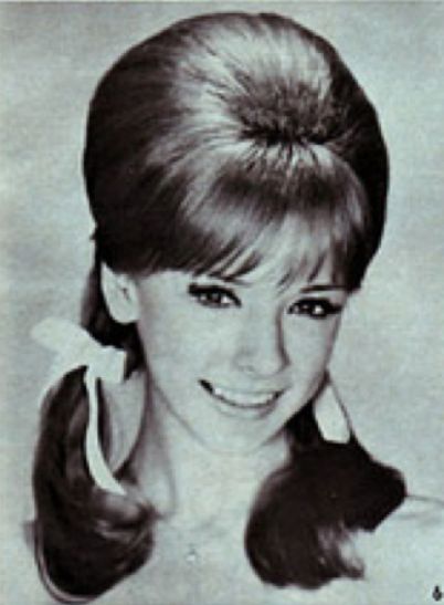 Poof & Pigtails 60s Hair Pigtails, 1960s Ponytail Hairstyles, 50s Pigtails, 70s Pigtails, 1960s Pigtails, 1950s Pigtails, 60s Pigtails, Vintage Pigtails, Thick Pigtails