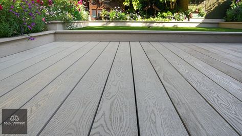 Millboard Decking Limed Oak, Pine Decking, Millboard Decking, Limed Oak, Garden Makeover, Composite Decking, Deck Design, Garden Lighting, Garden Inspiration