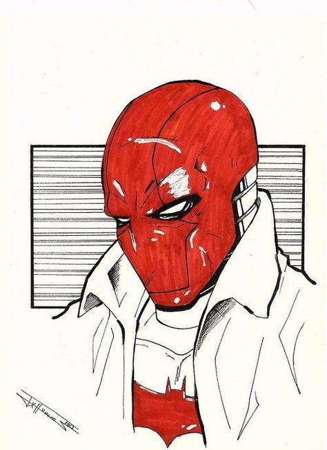 Red Hood art Red Hood Sketch, Red Hood Art, Hood Sketch, Red Hood Dc, Jason Todd Batman, Red Hood Jason Todd, Univers Dc, Arte Dc Comics, Arkham Knight