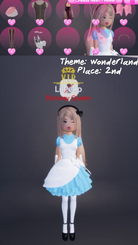 Wonderland dress to impress Fancy Dress Code, Wonderland Dress, Smart Casual Menswear, Black Hair Roblox, Theme Dress, Combo Dress, Girly Dresses, My Themes, Healthy Skin Care