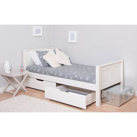 Kids Single Bed, Sleepover Beds, Kids Single Beds, Trundle Mattress, Pine Beds, Holiday Furniture, Bed Frame With Drawers, Low Bed, Single Mattress