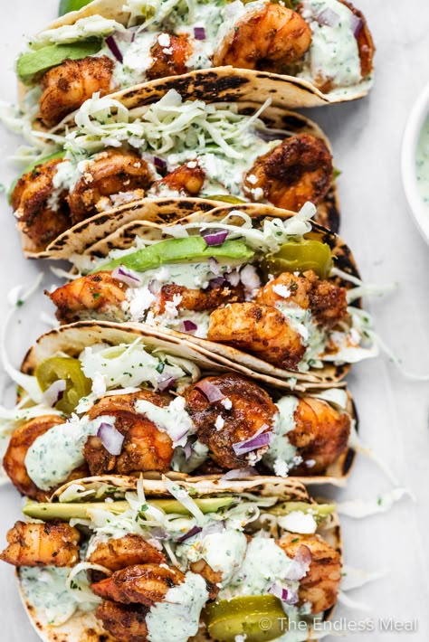 Best Shrimp Tacos, Taco Slaw, Slaw For Shrimp Tacos, Best Shrimp Taco Recipe, Mexico Recipes, Dinner Mexican, Dinner Board, Flavorful Shrimp, Shrimp Taco Recipes