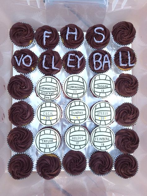 Volleyball Cupcakes, Big Lil Gifts, Big Lil, Senior Night, Volleyball, Valentines Day, Valentines, 10 Things, Gifts