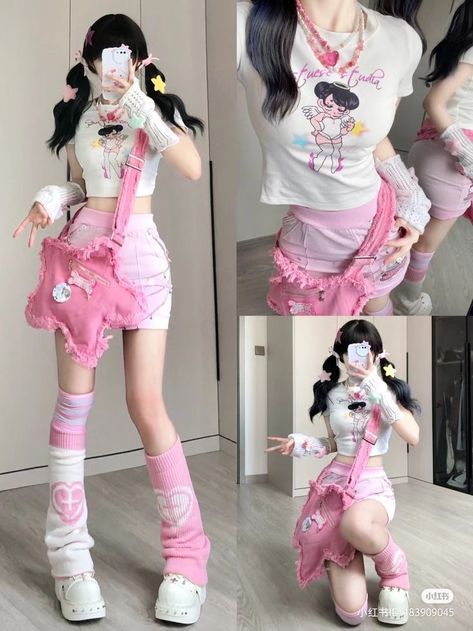 Kawaii Outfit Ideas, Wallpaper Homescreen, 일본 패션, Catty Noir, Gyaru Fashion, Kawaii Fashion Outfits, Swaggy Outfits, Mode Inspo, Pink Outfits