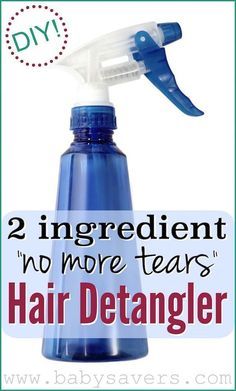 Homemade Hair Detangler, Diy Hair Detangler Spray, Diy Hair Detangler, Scrub Corpo, Homemade Shampoo, Homemade Hair, Detangler Spray, Diy Sprays, Home Remedies For Hair