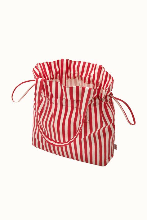 Baggu Bags, Unique Backpacks, Diy Bag Designs, Handmade Hair Clip, Sewing School, Striped Bags, Candy Stripes, Cath Kidston, Block Printing Fabric