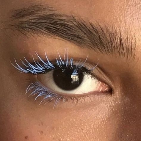 Mascara Bleu, Revolution Eyeshadow, Blue Mascara, January Nails, Make Up Inspo, Nails 2021, Kesha, Editorial Makeup, Makeup Base