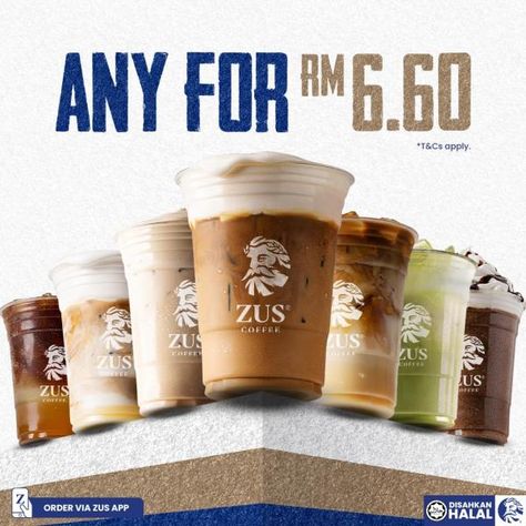 ZUS Coffee Merdeka RM6.60 Promotion (16 August 2023 - 22 August 2023) Coffee Promotion, Matcha Frappe, Coffee Muffins, Grapefruit Tea, Juice Menu, Coffee Poster Design, Classic Mac And Cheese, Mocha Frappe, Strawberry Donuts