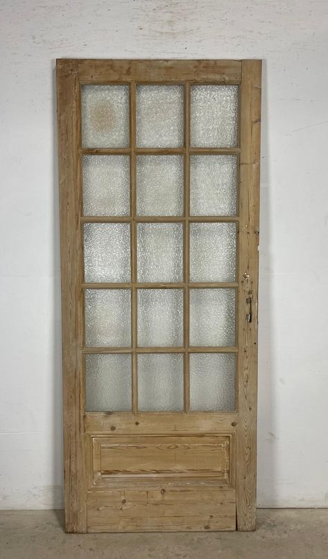 Distressed Doors, Glass Kitchen Cabinet, Materials Board, Glass Kitchen Cabinet Doors, Pond House, Antique Architectural Salvage, Interior French Doors, Butlers Pantry, Vintage Doors