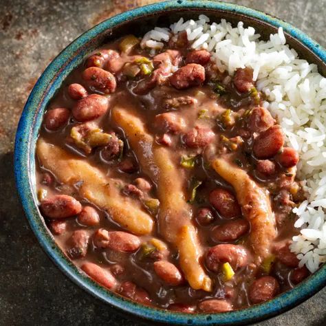 Jamaican Stew, Jamaican Stew Peas, Small Red Beans, Stew Peas, Jamaican Cuisine, Jamaican Dishes, Garlic Garlic, Christmas Ham, America's Test Kitchen Recipes