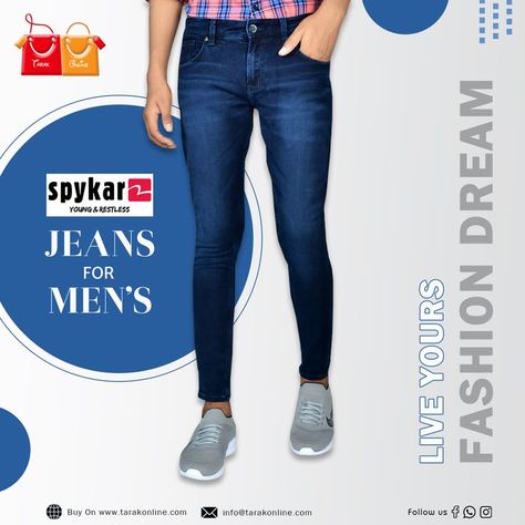 #jeans Spykar Jeans, Jeans For Men, Cash On Delivery, Live For Yourself, Mens Jeans, For Men, India, How To Wear