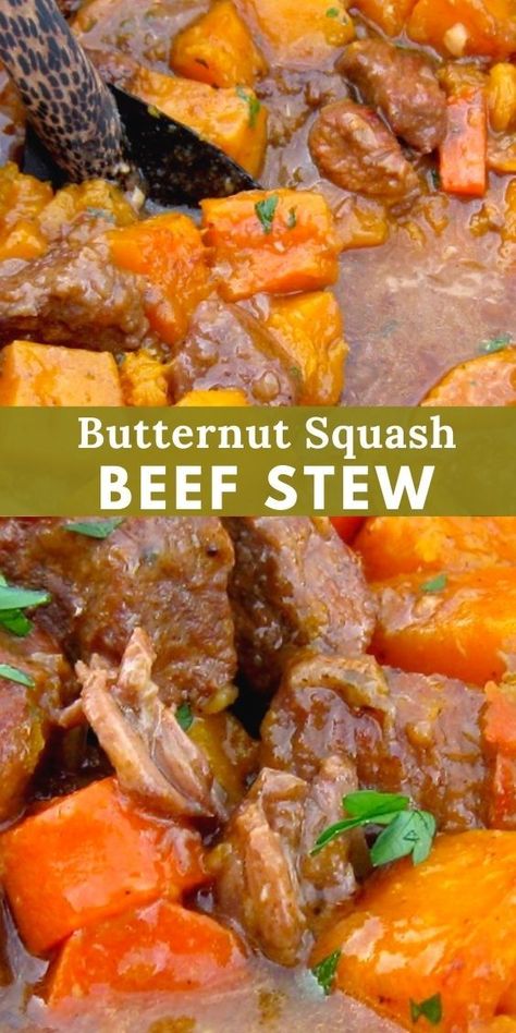 Beef Stew With Butternut Squash, Baked Beef Stew, Cubed Beef Recipes, Sweet Potato Beef Stew, Ciao Florentina, Braised Beef Stew, Beef Stew Stove Top, Dutch Oven Pot Roast, Butternut Squash Stew