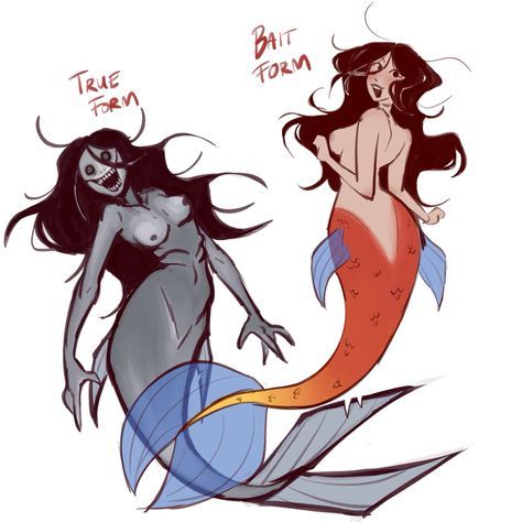 Mermaid Oc Reference, Nymph Oc Design, Mermaid Oc Ideas, Siren Oc Art Female, Mermaid Oc Design, Siren Drawing Reference, Alien Oc Ideas, Shark Oc Art, Siren Oc Art