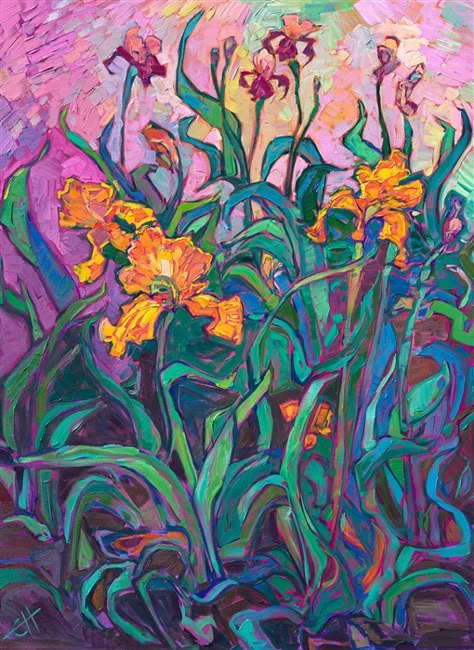 Oregon Countryside, Erin Hansen, Erin Hanson, Contemporary Impressionism, Wow Art, Flower Paintings, Flower Art Painting, Painting Inspo, Large Painting