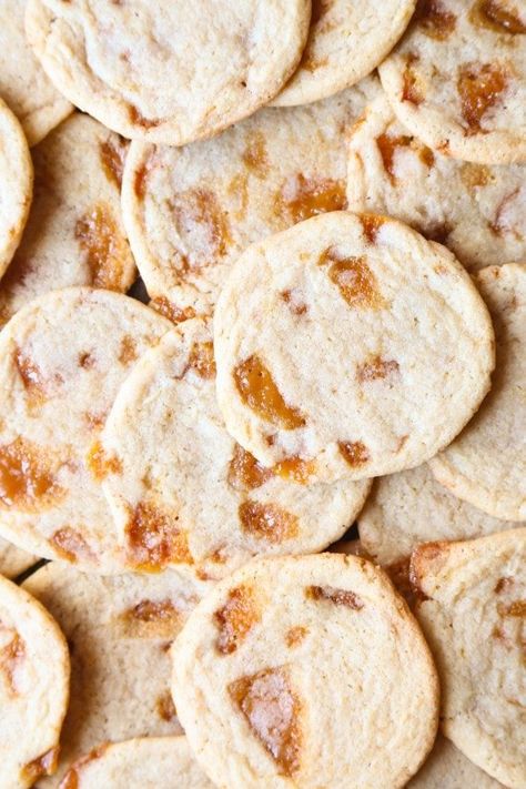 Butter Crunch Cookies (makes 36 cookies), an older family recipe with homemade toffee. Butter Crunch Cookies, Crunch Cookies, Cookies And Cups, Butter Crunch, Homemade Toffee, Cookies Chewy, Dark Chocolate Cakes, Toffee Bits, Food Cookies