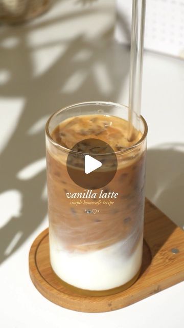 Irma Rinjani on Instagram: "simple homecafe coffee recipe, vanilla latte. 🤍🤎 
🔗perfect for creating a good mood all day! ✨🤩

🧾 recipe : vanila syrups, ice cubes, milk and 2shot espresso." Vanilla Latte Recipe, Vanilla Latte, Ice Cube, Good Mood, Coffee Recipes, Mocha, Iced Coffee, Espresso, Vanilla