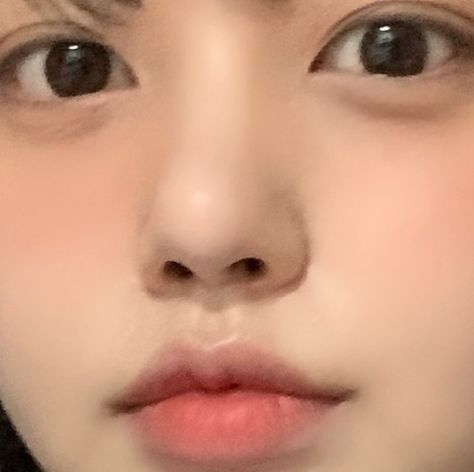 Small Nose Asian, Small Nose Manifestation, Upturned Lips Corners, Upturned Lip Corners, Upturned Lips, Desired Features, Cute Nose, Heart Shaped Lips, Pretty Nose