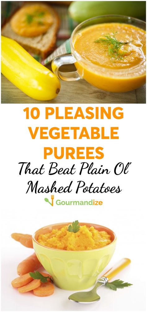 Pureed Vegetable Recipes, Veggie Puree Recipes, Pureed Food Ideas, Vegetable Puree Recipes, Potato Puree Recipe, Puree Vegetables, Pureed Vegetables, Zucchini Puree, Puréed Food