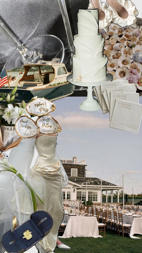 Design and aesthetic inspiration for a demure and chic coastal wedding Coastal Glam Wedding, Old Money Coastal Wedding, Coastal New England Wedding, Coastal Chic Wedding, Obx Wedding, Coastal Glam, Aesthetic Inspiration, Coastal Wedding, Coastal Chic