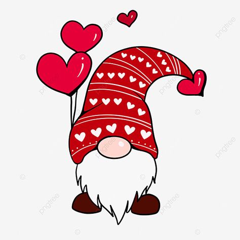 Cartoon Valentine Images, Valentine’s Day Gnomes, Valentine Gnome Painting, Valentine’s Day Clipart, Valentine’s Day Drawing, Valentines Characters, Gnome Nails Art, Valentines Day Art Painting, Valentines Day Art Illustration