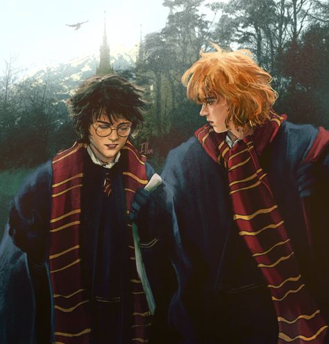 sam ★ (@iiilllsam) on X Harry And Ron, Ron And Harry, Harry Potter New, Harry Potter Illustrations, Snape Harry Potter, Snape Harry, Harry Potter Ron, Harry Potter Feels, Harry Potter Artwork