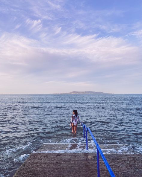 Sea Swimming Aesthetic Ireland, Sea Swimming Ireland, Manifesting 2024, Sea Swimming, Ireland Trip, Irish Sea, 2023 Vision, England And Scotland, Dublin Ireland