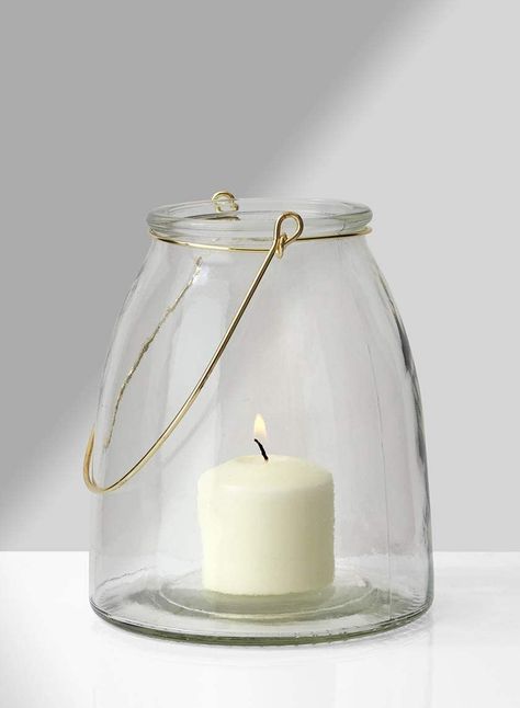 Amazon.com: Serene Spaces Living Hanging Glass Jar for Wedding, Parties, Events, Patio, Use as Hanging Glass Lamp or for Flowers, Measures 6" Tall and 5" Diameter, Sold Individually : Home & Kitchen Ivory Pillar Candles, Gold Candelabra, Hanging Jars, Rustic Lanterns, Rustic Flower, Wedding Event Decor, Affordable Decor, Rustic Flowers, Large Jar