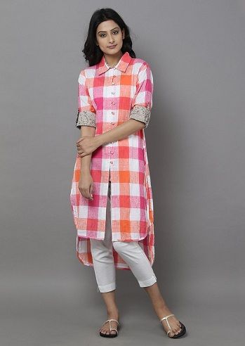 Shirt Kurti, Indowestern Dress, Indian Kurti Designs, Kurta Style, Salwar Designs, Kurti Designs Latest, Long Kurti Designs, Cotton Kurti Designs, Salwar Kamiz