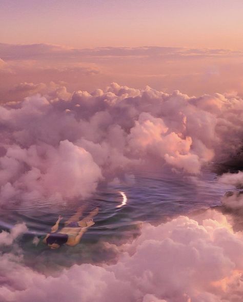 Cloud Girl Aesthetic, Pink Dreamscape, Dreamscape Aesthetic, Ethereal Space, Dreamscape Architecture, Aesthetic Space, Baby Pink Aesthetic, Cosmic Art, Dream Symbols