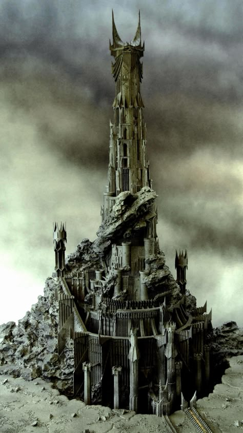 Well, Lord Sauron liked it. Sauron Tower, Fantasy Tower, Barad Dur, Ethereal Garden, John Howe, Accessories Outfit, The Dark Tower, Romance Wedding, Lotr Art