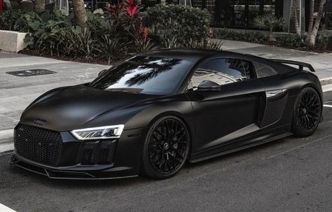 Blacked Out Audi R8, Black Audi R8 Aesthetic, Audi R8 Black Wallpapers, Audi R8 V10 Wallpapers, Audi R8 V10 Plus Wallpaper, Audi R8 Aesthetic, Audi R8 Matte Black, Black Audi R8, Audi R8 Black