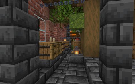 Minecraft Alleyway, Alleyway Design, Mc Builds, Minecraft Inspo, Minecraft Builds, Minecraft, Building, Quick Saves, Design