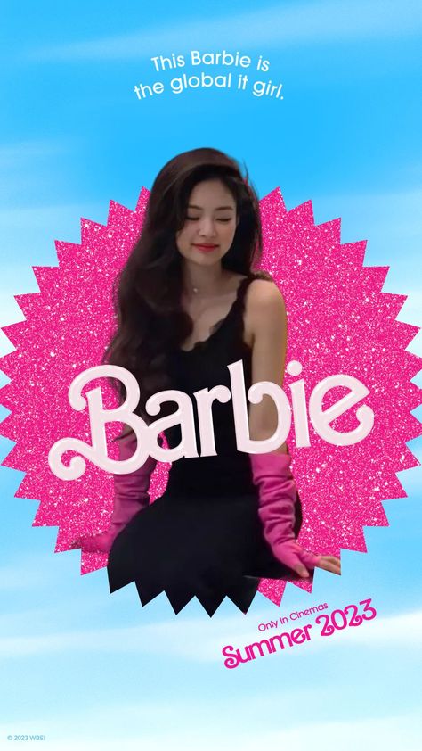 #jennie #barbie #kpop #blackpink #korean Edit Pfp, 2023 Barbie, Edgy Wallpaper, Band Logos, Blackpink Jennie, Blackpink Jisoo, My Girl, Black Pink